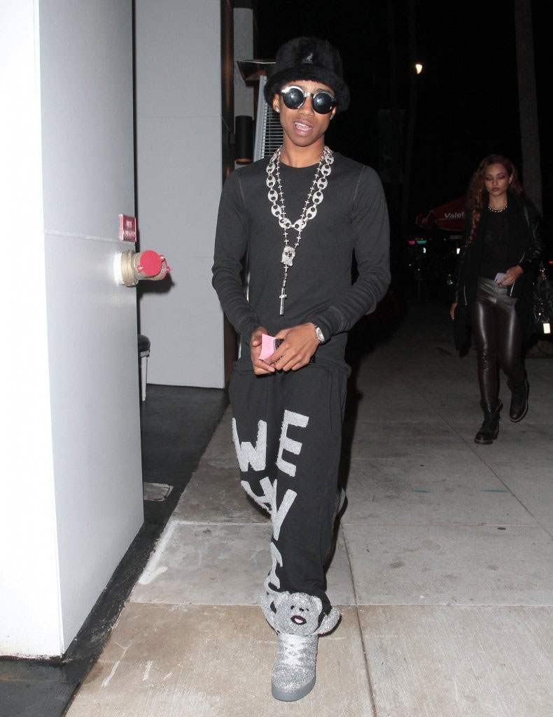 Lil' Twist wearing adidas JS Bears Holiday