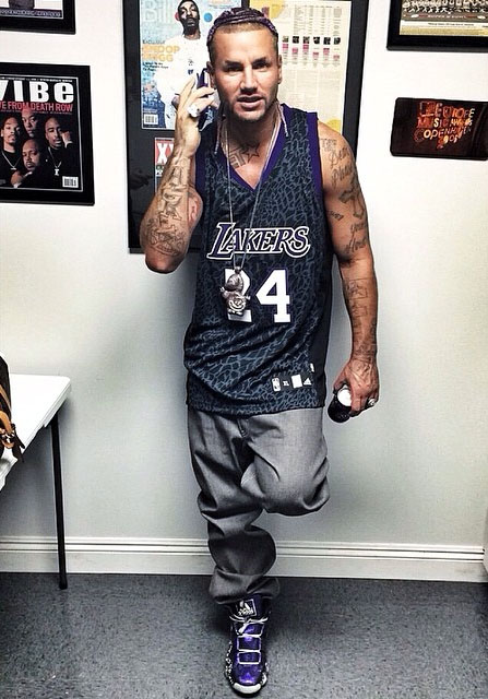 Riff Raff wearing adidas Crazy 8 Nightmare Before Christmas