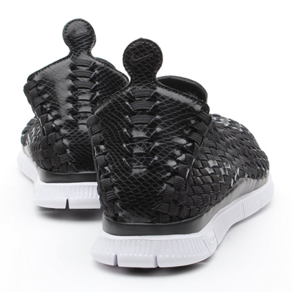 atmos x Nike Free Woven 4.0 QS black snake tiger camo heel