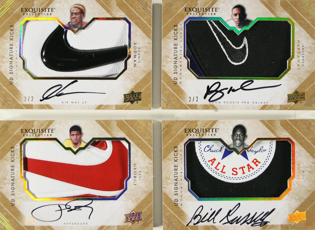 Upper Deck Exquisite Kicks: Rodman, Penny, George, Russell