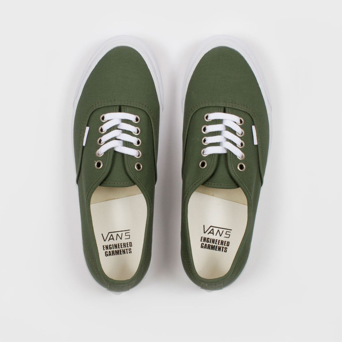 engineered garments x vault by vans og authentic lx reversed olive sateen