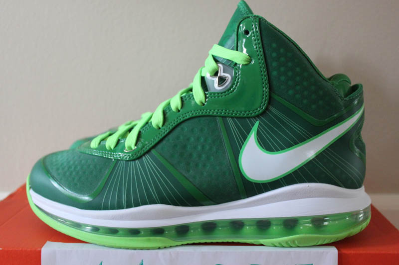 Green and clearance white lebrons