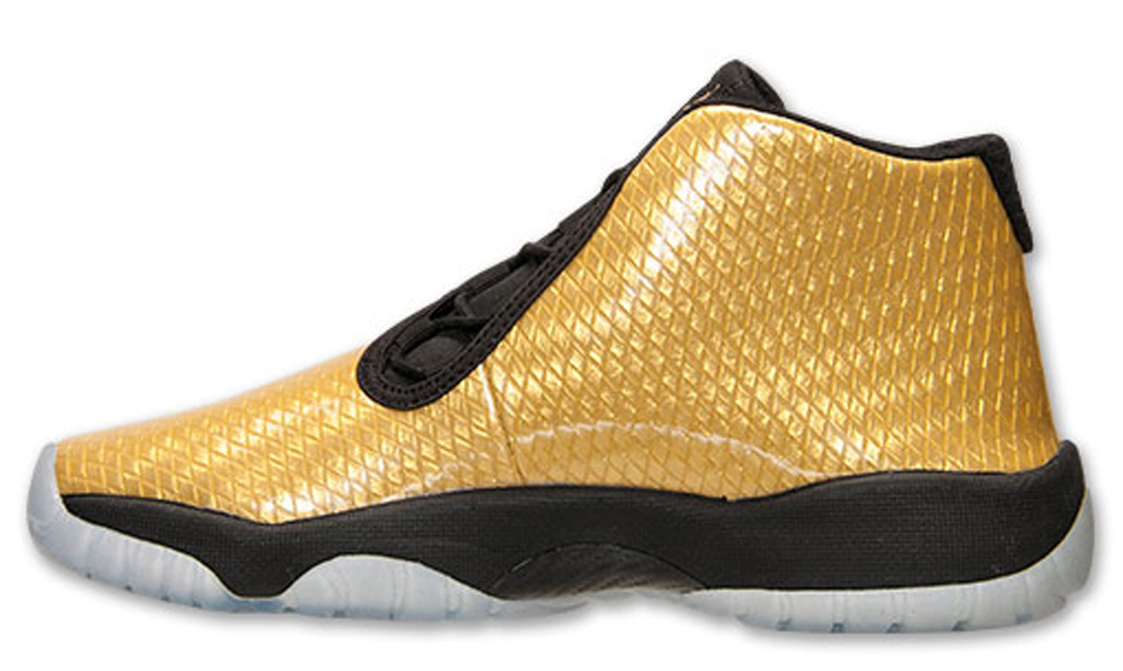 gold jordans kids