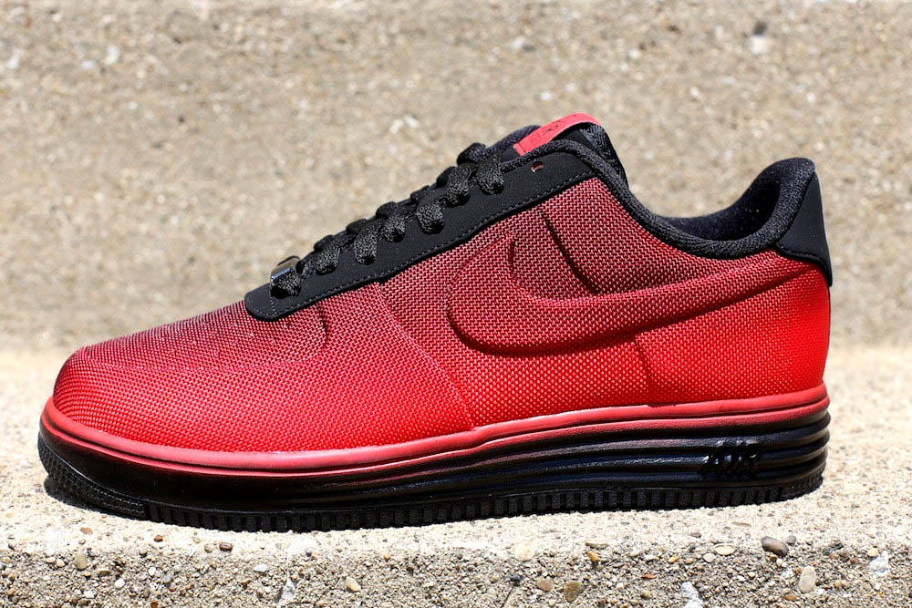 nike lunar force 1 red and black