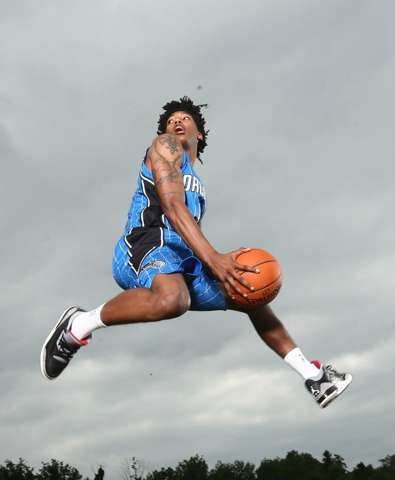 Elfrid Payton wearing Air Jordan III 3 Black Cement