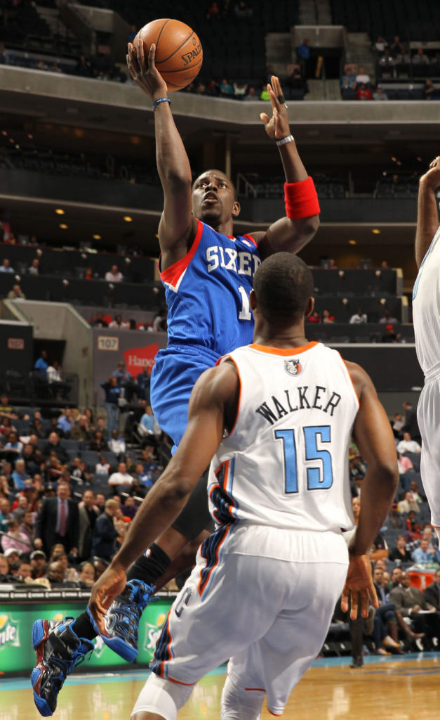 Jrue Holiday wearing adidas Top Ten 2000 Rivalry