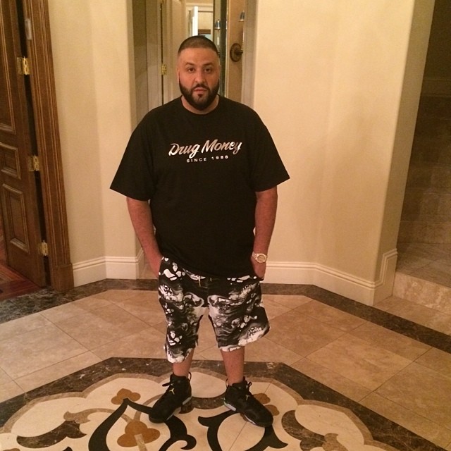 DJ Khaled wearing Air Jordan VI 6 Retro Brazil