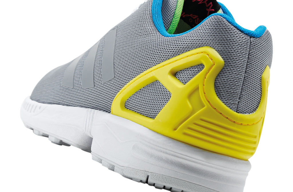 Adidas zx flux grey and yellow sale