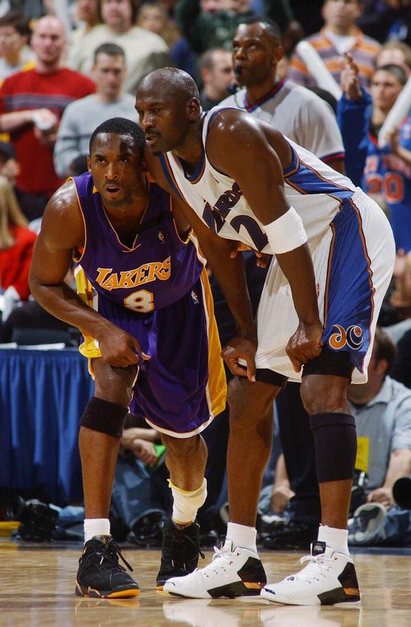 Michael Jordan Wearing the 'Copper' Air Jordan 17+