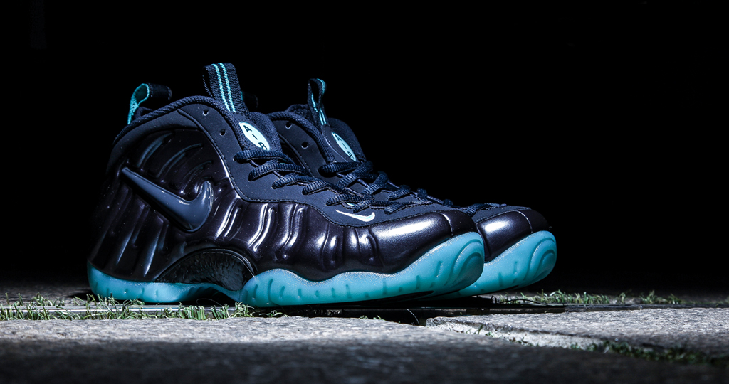 Navy and Aqua Cover This 2015 Foamposite Pro | Sole Collector
