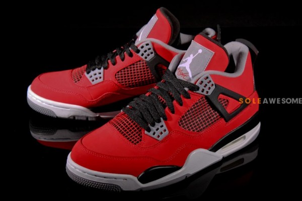 Air Jordan 4 Retro - Fire Red/White 