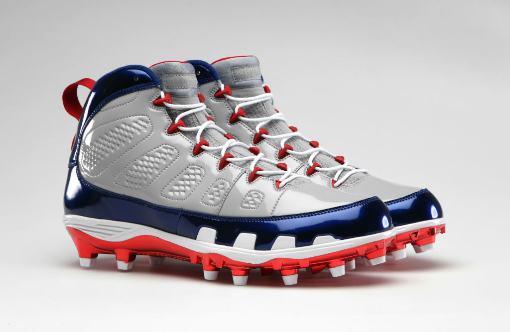 Air Jordan Retro IX 9 Cleats for Team Jordan - Hakeem Nicks Giants (1)