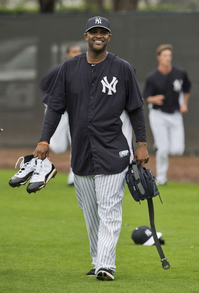 CC Sabathia wearing Air Jordan XI 11 Concord (1)