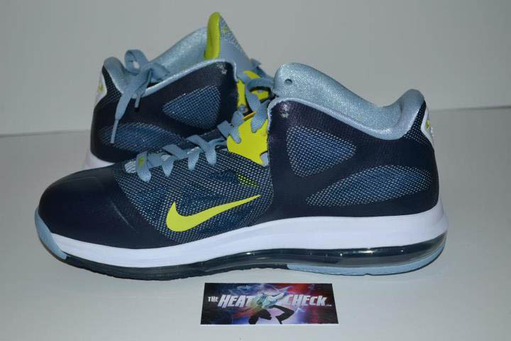 Nike LeBron 9 Low Obsidian Cyber White Blue Grey 518811-401 (2)