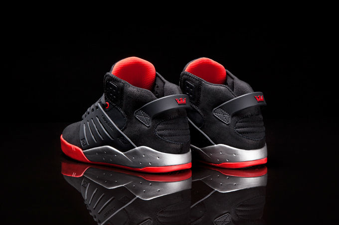 Supra skytop 2024 black red