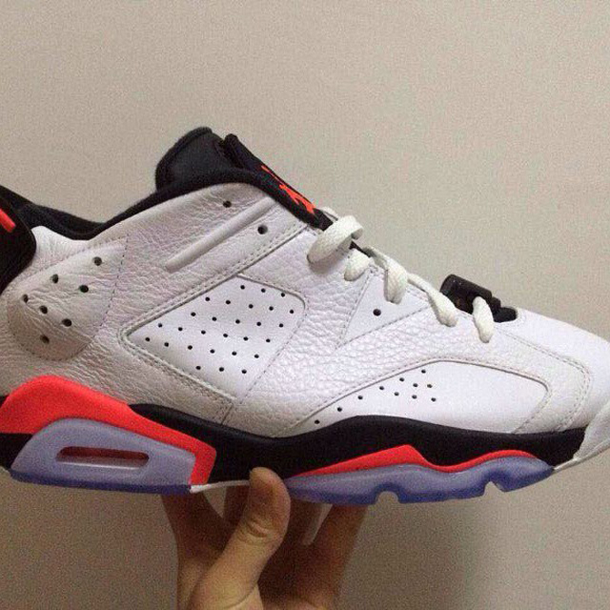 jordan 6 low infrared on feet