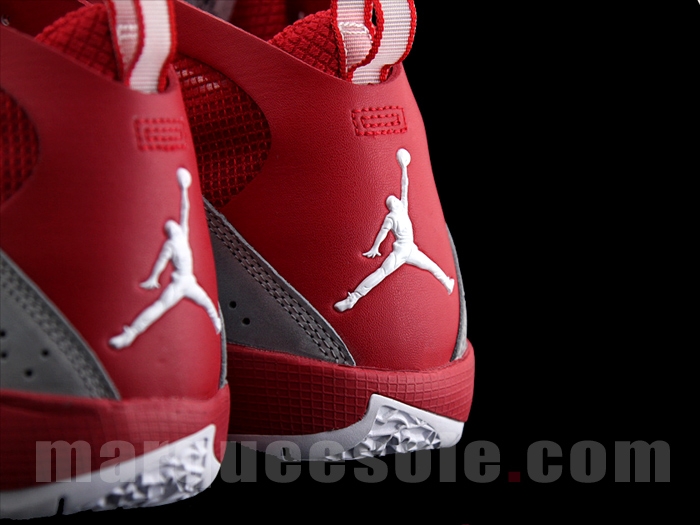 red and grey jordan ones