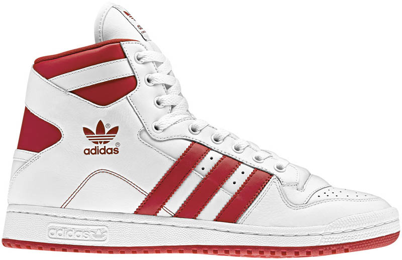 adidas Originals Decade hi White Bluebird Light Scarlet G50790