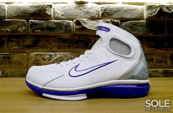 Nike Air Zoom Huarache 2K4 White Metallic Silver Pro Purple 511425-115 (2)