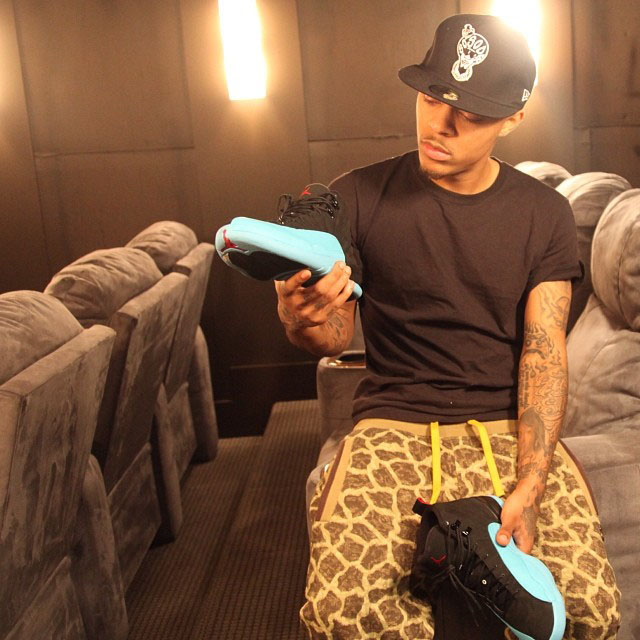 Bow Wow wearing Air Jordan 12 Retro Gamma