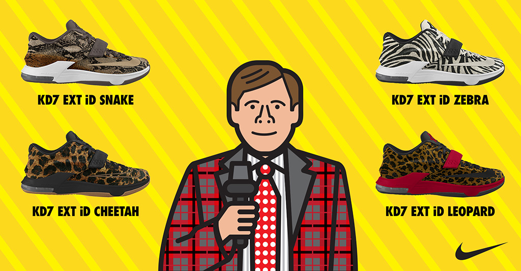 NIKEiD KD 7 EXTs Inspired by Craig Sager Complex