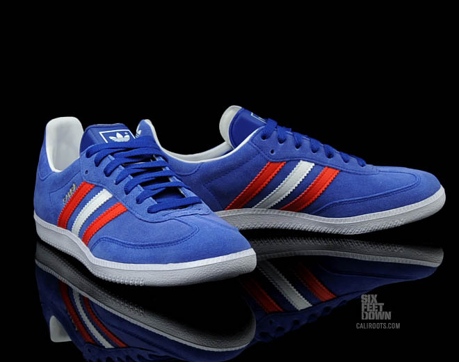 Adidas samba 2025 red white blue