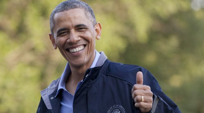 Obama Thumbs Up