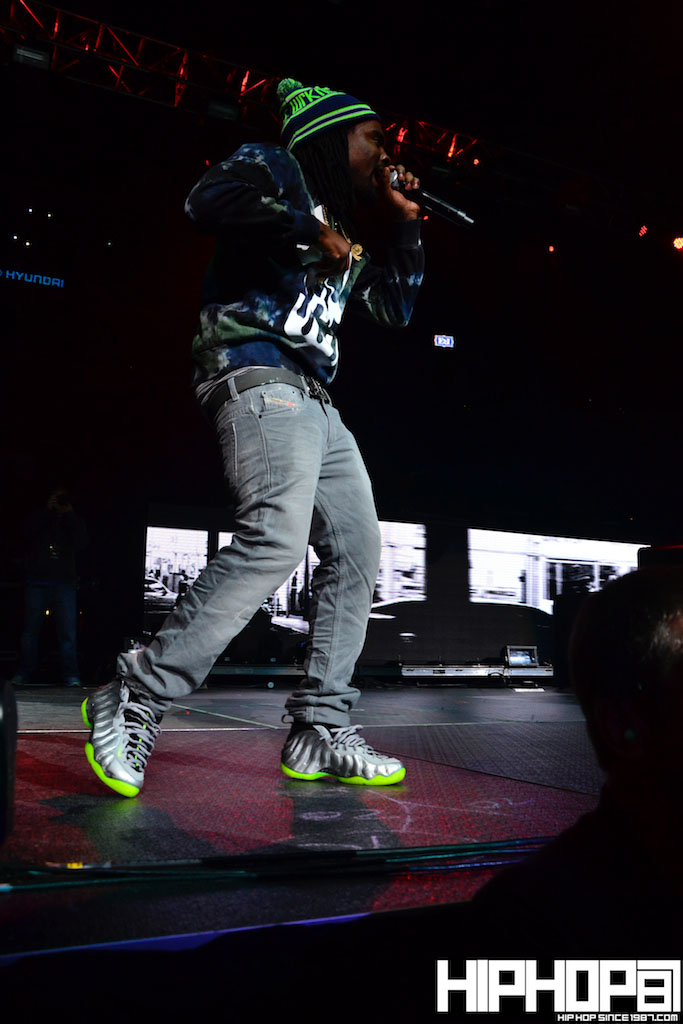 Wale Wearing 'Silver Camo' Nike Air Foamposite One (1)