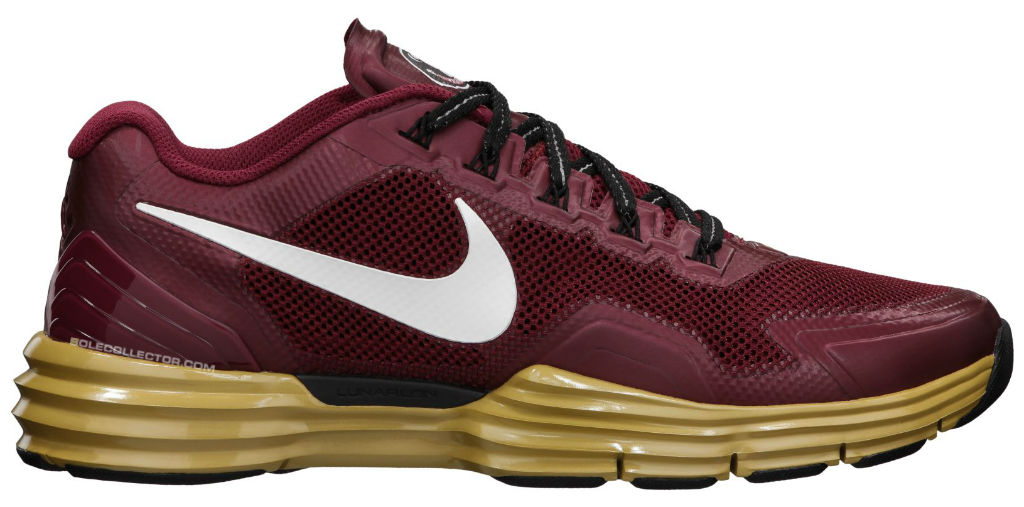 maroon and gold tennis shoes