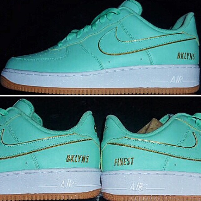 DJ Clark Kent Picks Up NIKEiD Air Force 1 Minty Gold