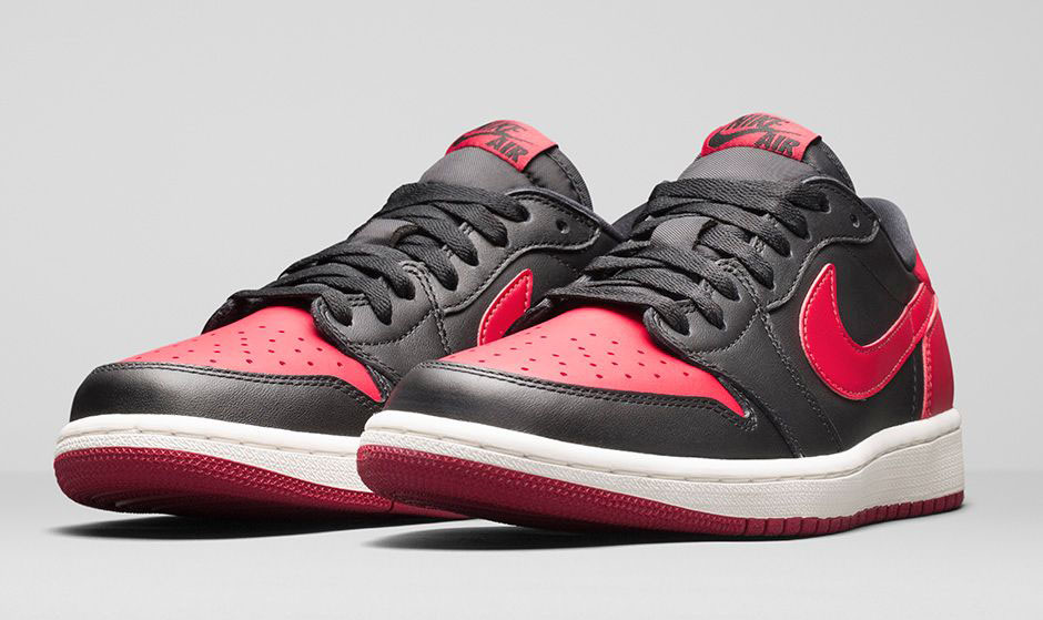 Bred' Air Jordan 1 Low OG on NikeStore 