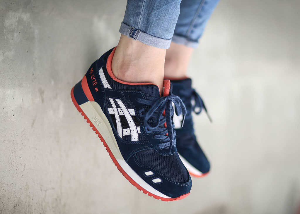 asics gel lyte 3 bleu et rouge