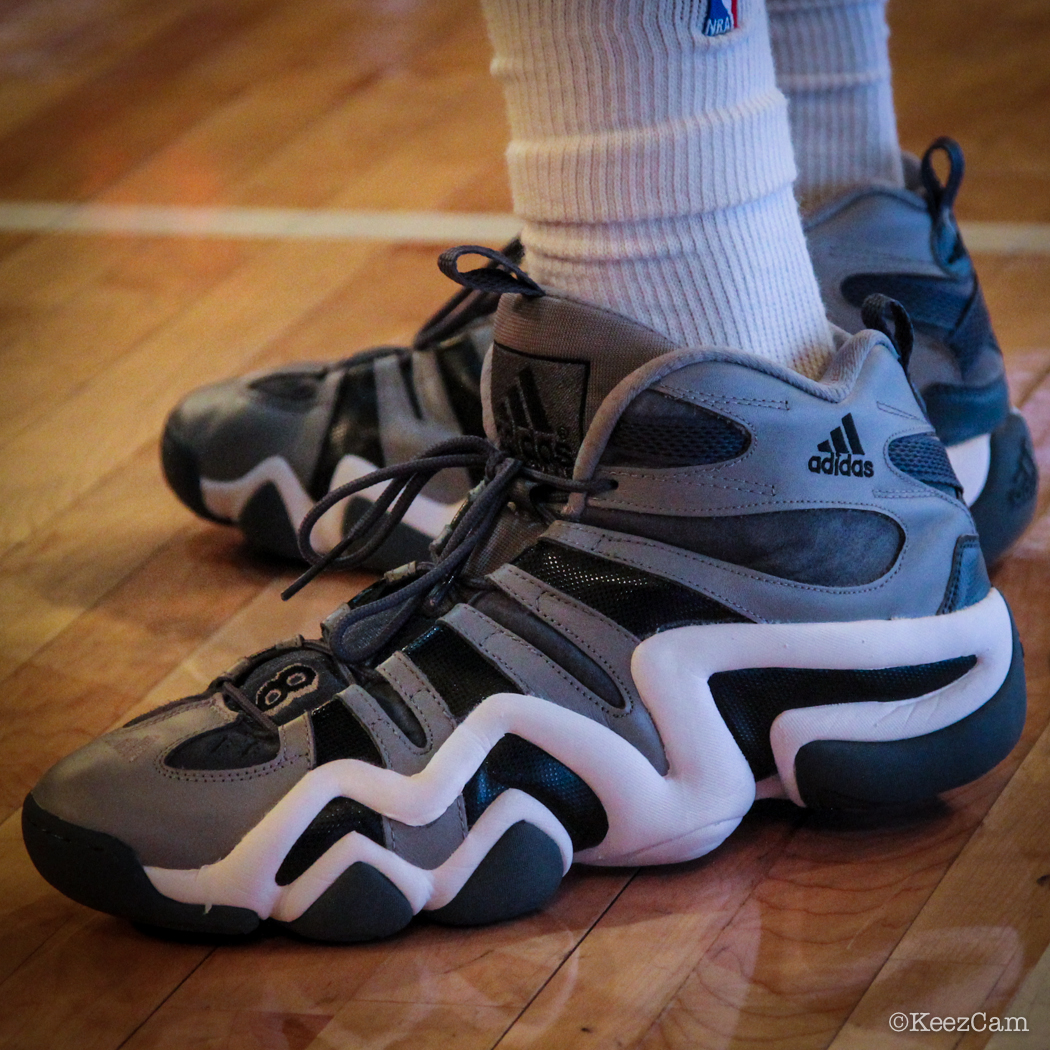 Sole Watch: Up Close At MSG for Knicks vs Nets - Tim Hardaway Jr. wearing adidas Crazy 8 Grey