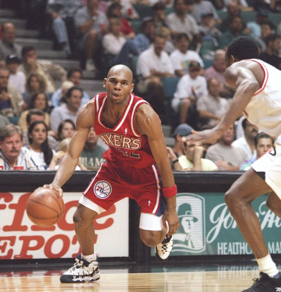 Throwback // Jerry Stackhouse Wearing the Original Fila Stackhouse ...