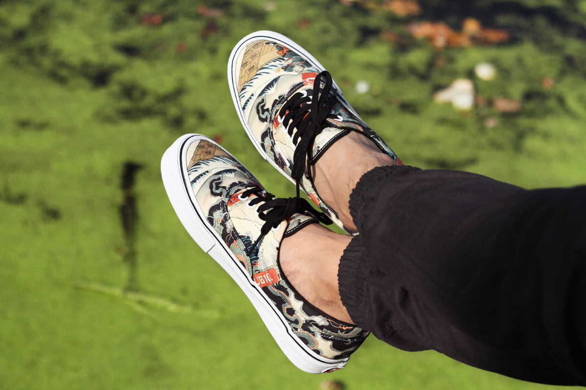 UBIQ x Vans Vault Three Tides Tattoo Era LX on-foot