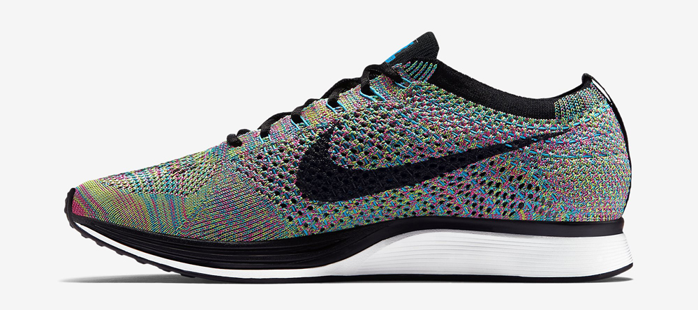 nike flyknit racer rainbow