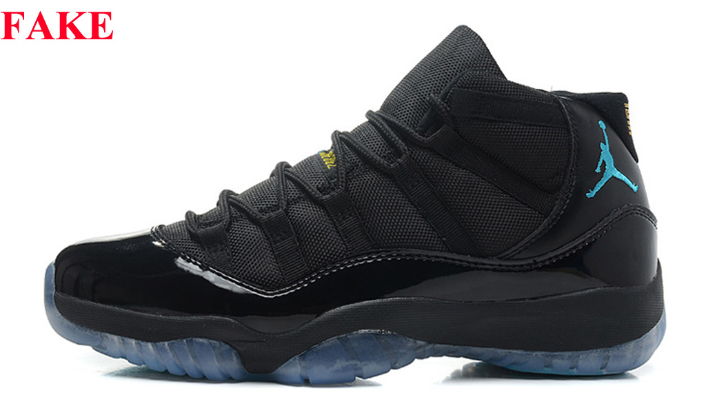 jordan 11 gamma blue fake vs real