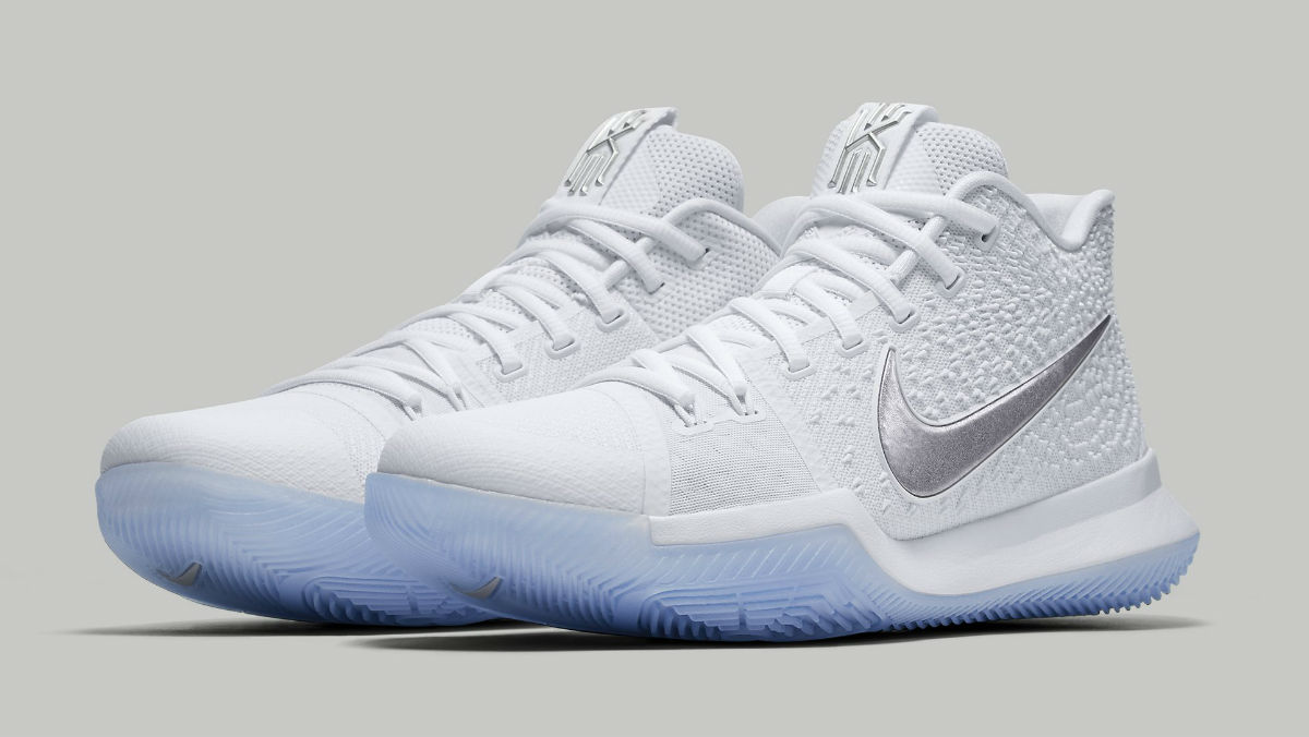 kyrie 3 white chrome