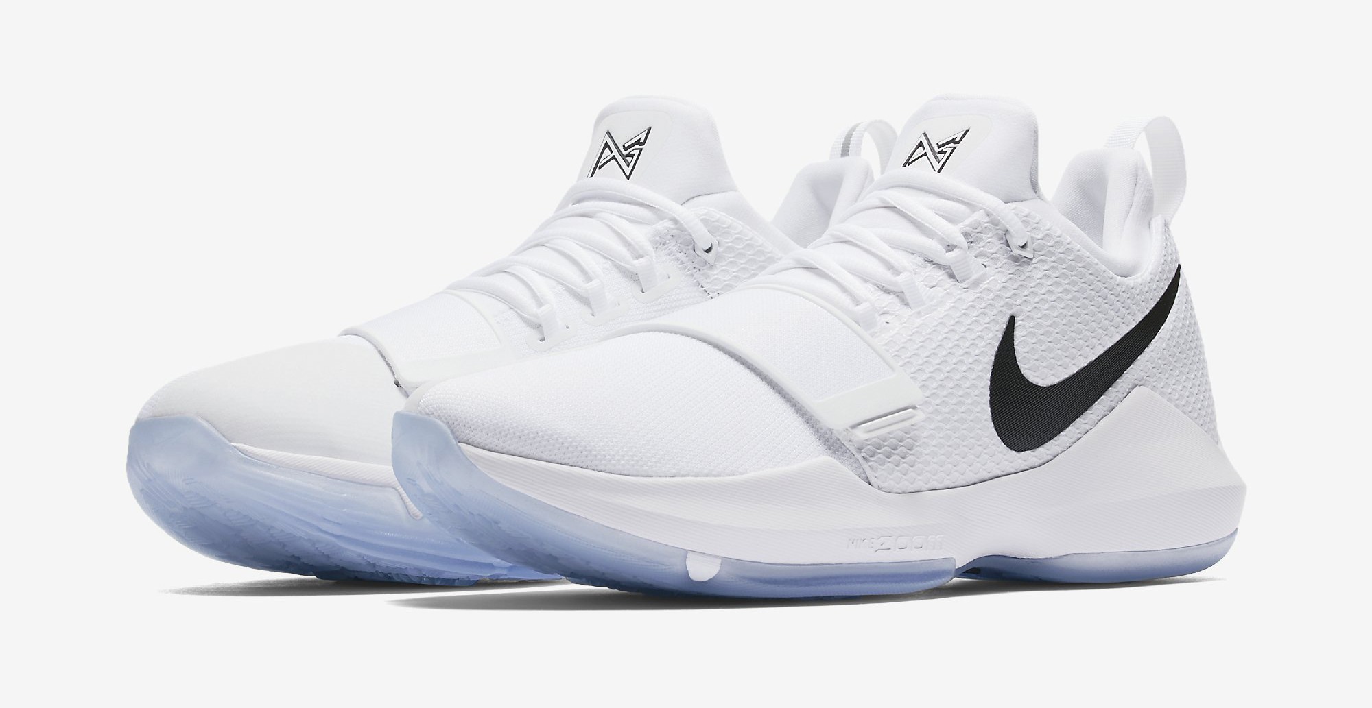 Checkmate Nike PG1 White Black Chrome 878627-100 Release Date Sole