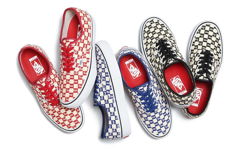 supreme checkered vans