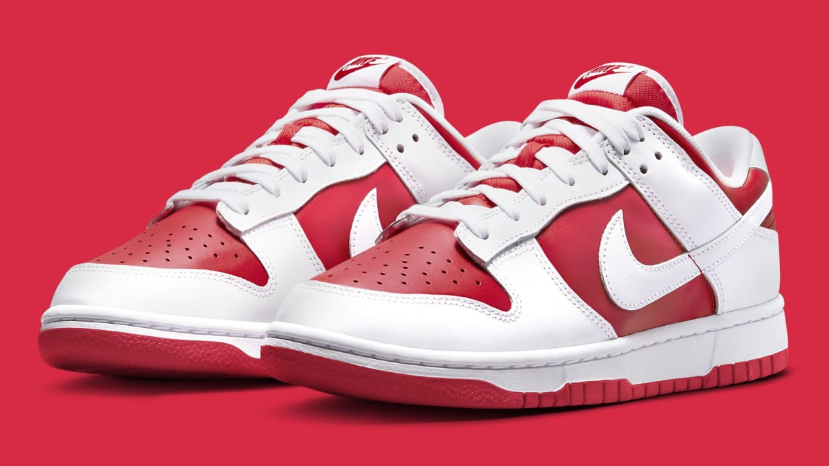 Nike Dunk Low Championship Red DD1391-600 Release Date | Sole Collector