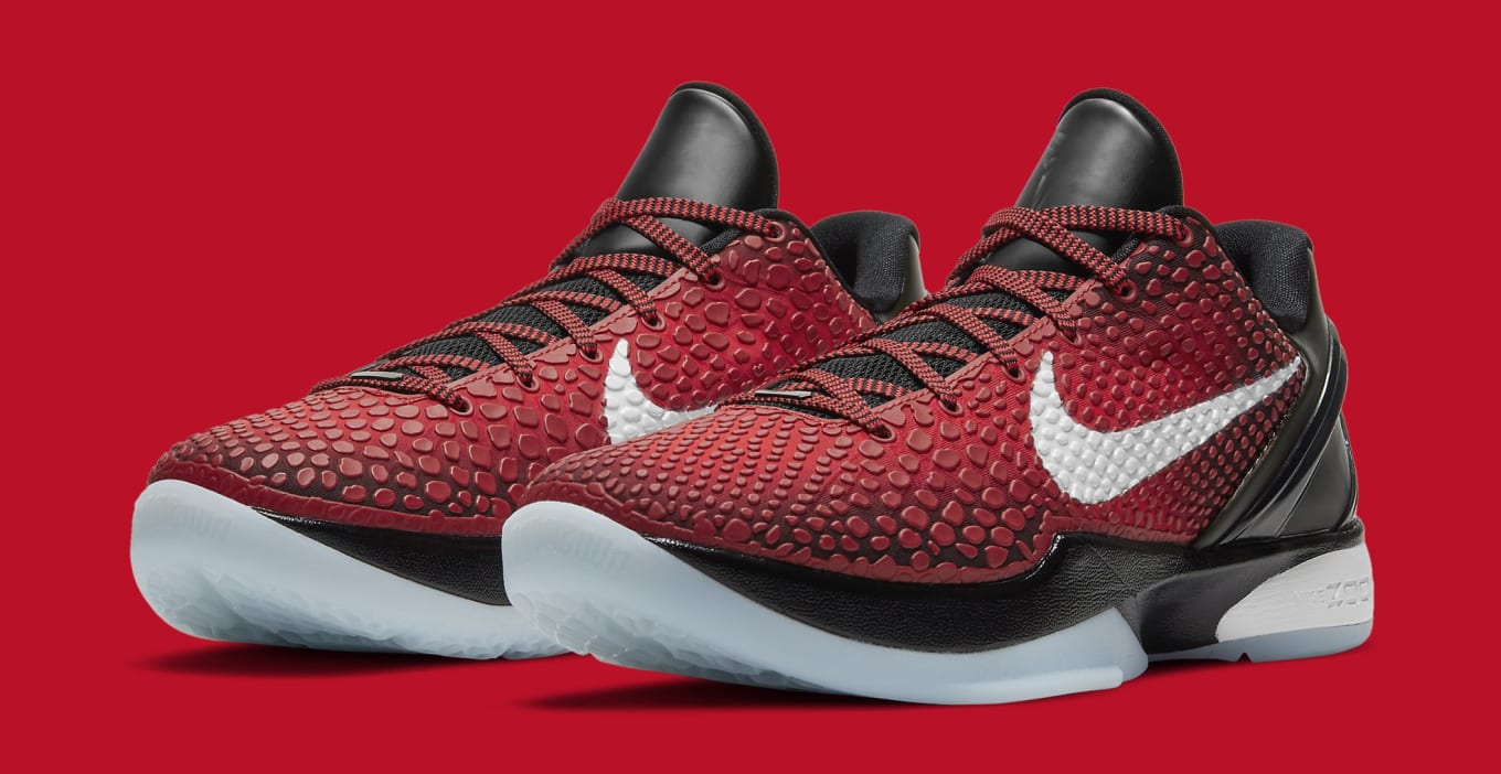 black and red kobe shoes