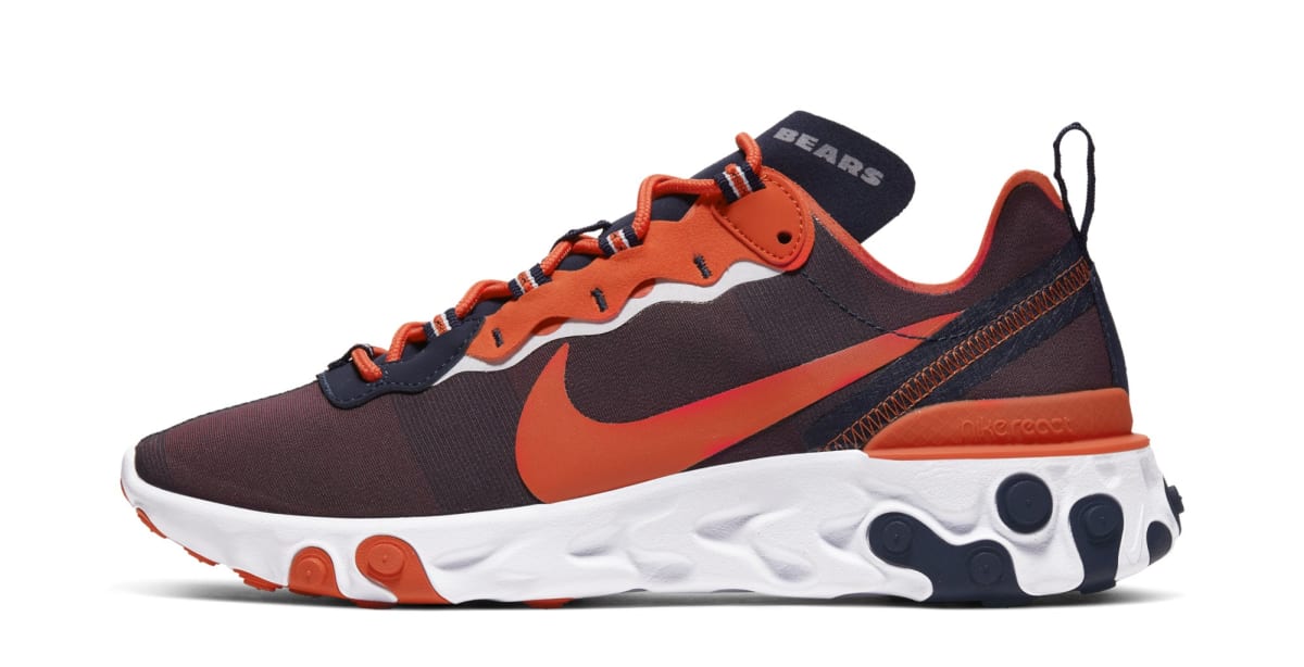 Chicago Bears - Nike React Element 55 'NFL Pack' Release Date | Sole ...