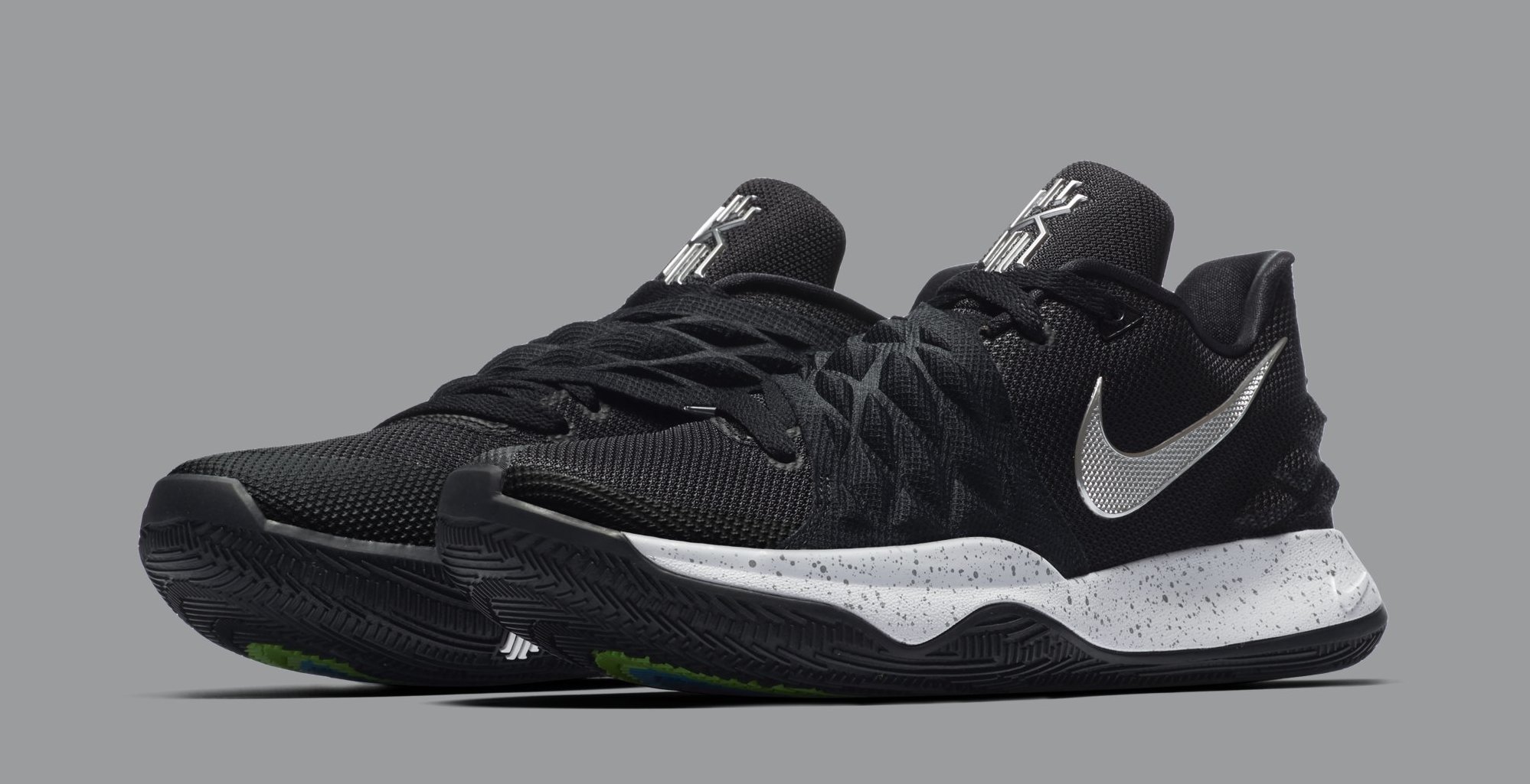 kyrie 4s black and white cheap online