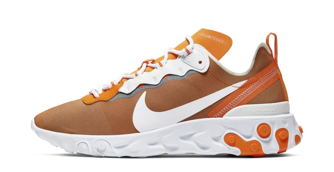 nike react element 87 dusty peach  and  moss