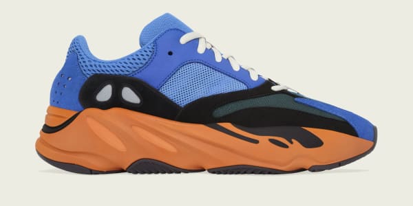 bright blue yeezy 700