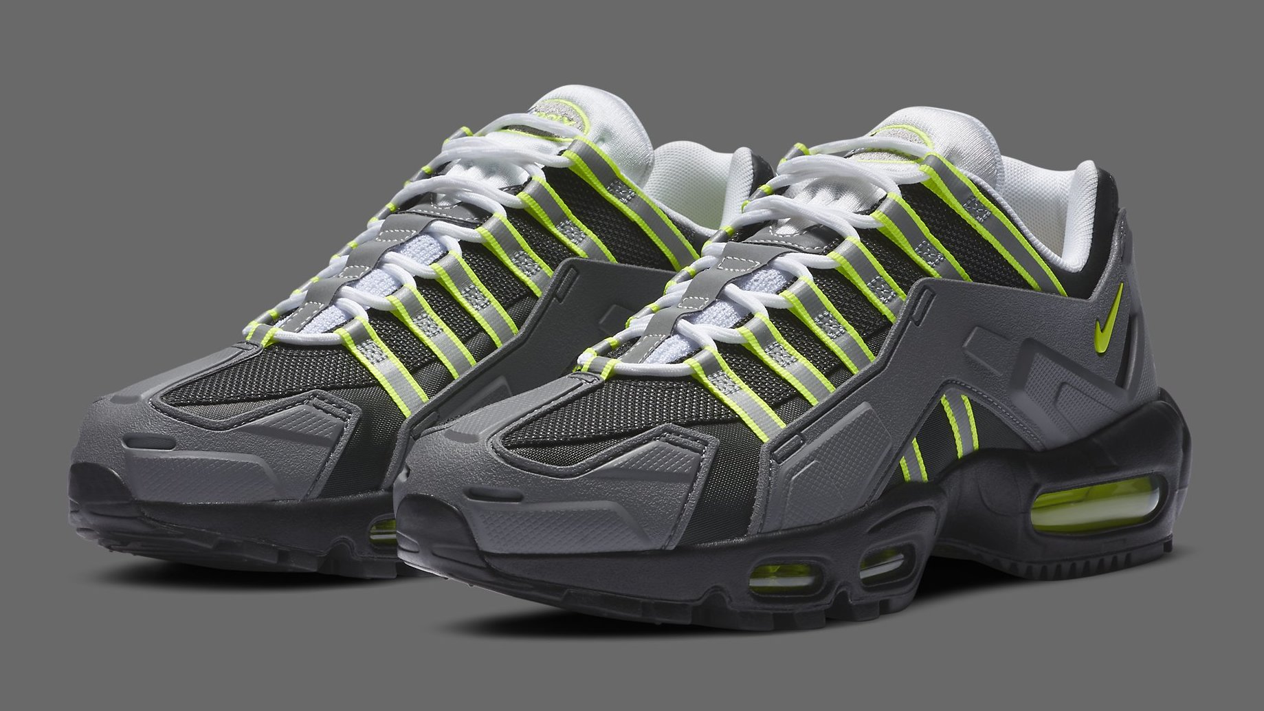 grey neon air max 95