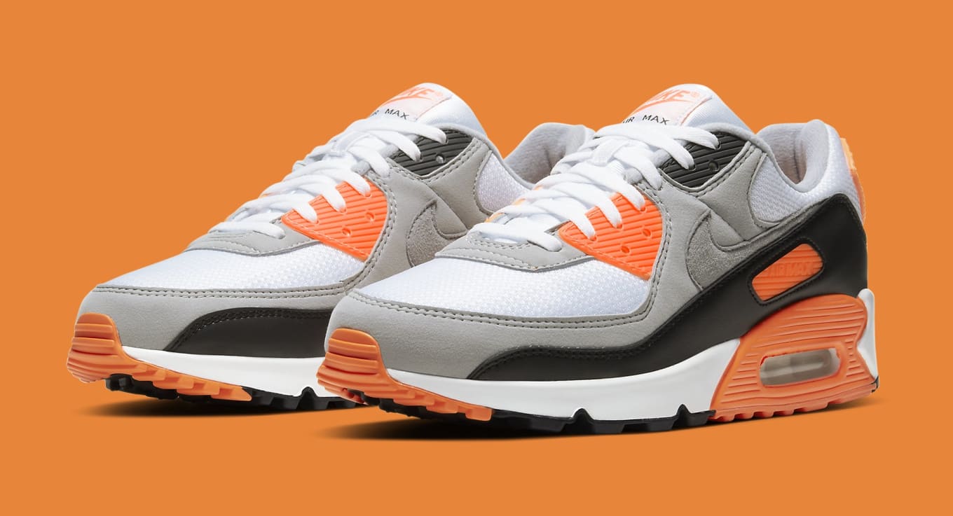 nike air max gray and orange