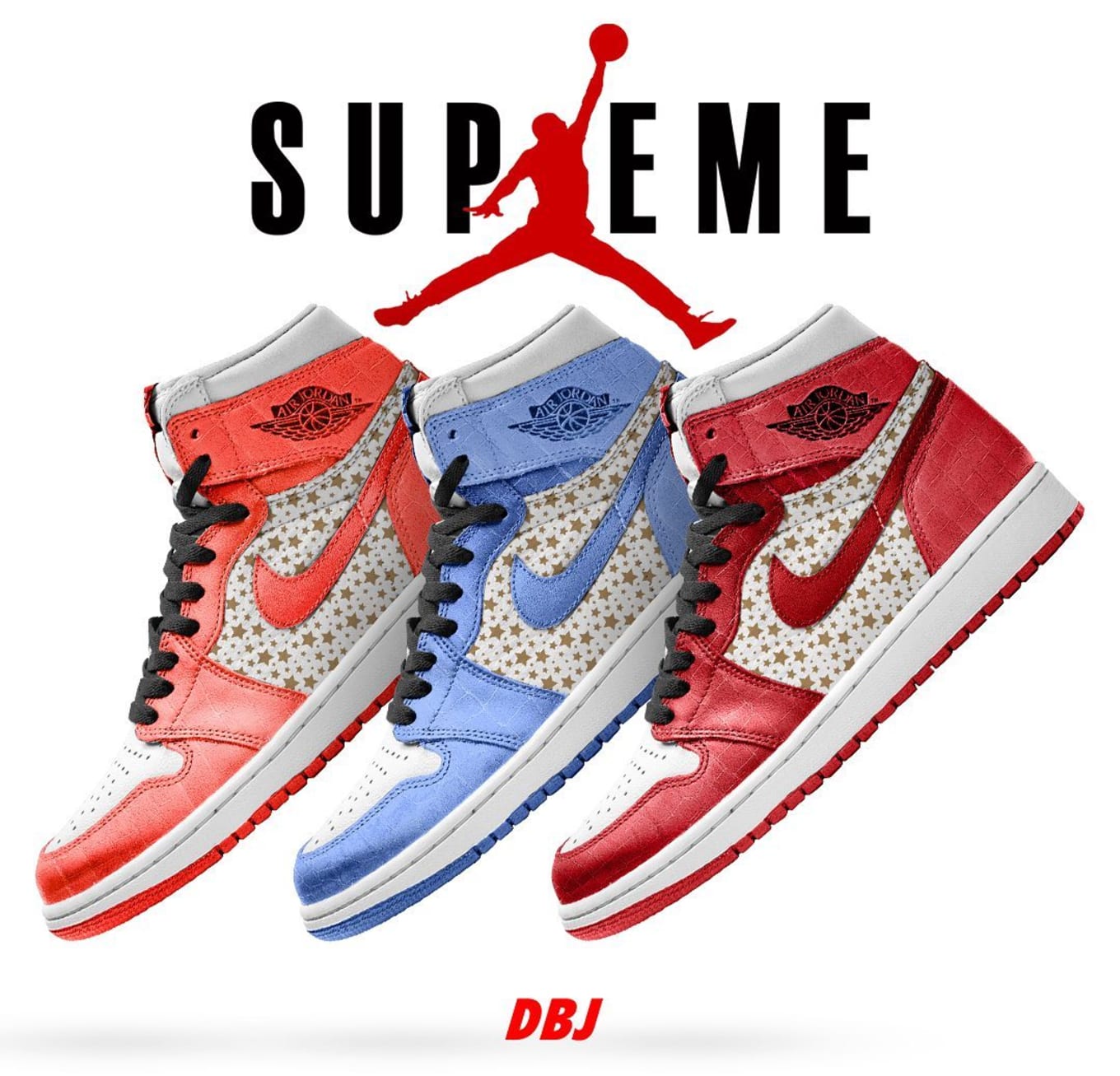 Supreme x Air Jordan 1 High Release 