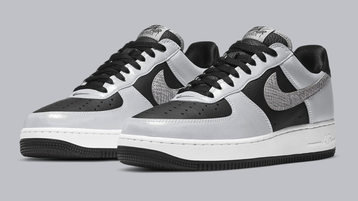 nike air force 1 low black reflective